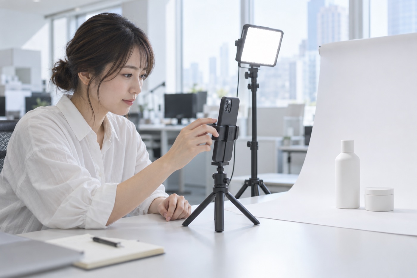 SNS用の撮影準備